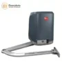 Pair of BFT VIRGO swing gate motors with THALIA control board, D-Track sensing and wall brackets from the kit