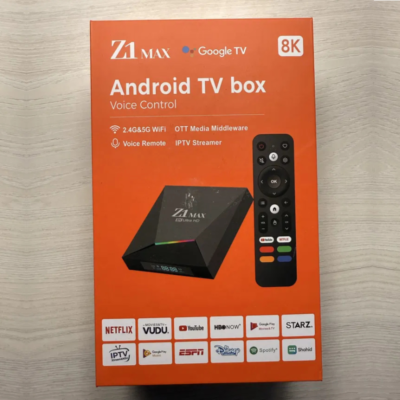 Z1 MAX Android TV Box 8K Google TV | Allwinner H618, Voice Remote, IPTV Streamer