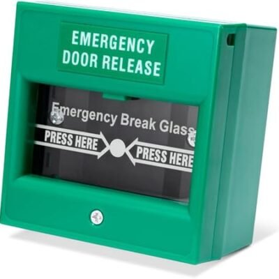 Emergency Door Release in Oman | Green Break Glass Unit, Single Pole