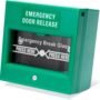 Green emergency door release break glass unit in Oman for magnetic lock door release
