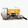 ACM Unititan E HR central shutter gearmotor, grey cast housing with red end cap, showing the 60 mm tube coupling and manual release chain eye