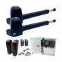 Single BFT ATHOS AC A40 AL swing gate motor in aluminium housing with the left side drive arm extended
