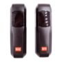 Pair of BFT Compacta A20 photocell sensors mounted on posts with adjustable optical heads facing each other