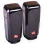 Pair of BFT DESME A15 self aligning photocell sensors mounted on gate posts facing each other
