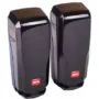 Pair of BFT DESME A15 self aligning photocell sensors mounted on gate posts facing each other