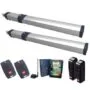 BFT GIUNO Ultra BT A50 hydraulic swing gate operator with cylindrical ram housing and triangle key release cap