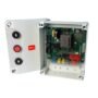 BFT LEO B CBB L02 green circuit board with removable colour coded terminal blocks and built in dual channel receiver
