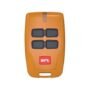 BFT Mitto four button remote control in a sunrise yellow case