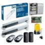 CAME ATI A3000 swing gate motor mounted on a pillar with its arm attached to a gate leaf