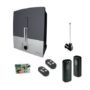 CAME BXL 400 kg sliding gate motor with its control unit on a base plate beside a gate rack