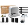 Nice Robo 600 sliding gate motor kit with ON2E remotes, photocells, flashing light and nylon rack