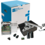CAME FROG PLUS underground swing gate motor, a heavy cylindrical gearmotor shown with its foundation box